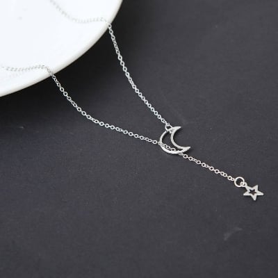 Picture of Korean Girls Ins Pearl Necklace Clavicle Chain