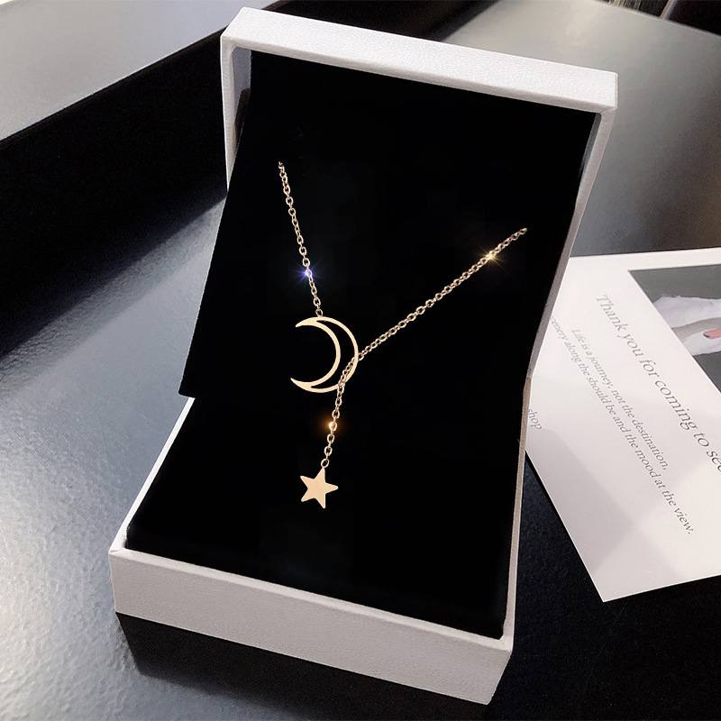 Picture of Korean Girls Ins Pearl Necklace Clavicle Chain