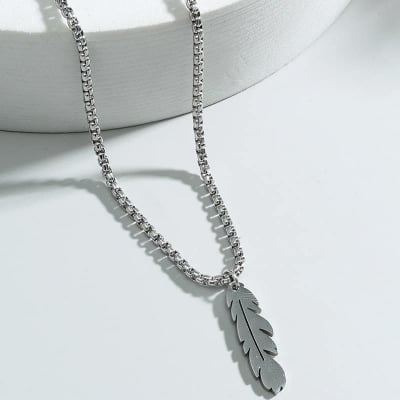 Picture of Fashionable Chain Locket for Men - Silver