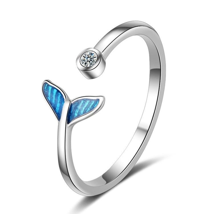 Picture of Women and girls Marine Fantasy Whale Tail Ring - Adjustable