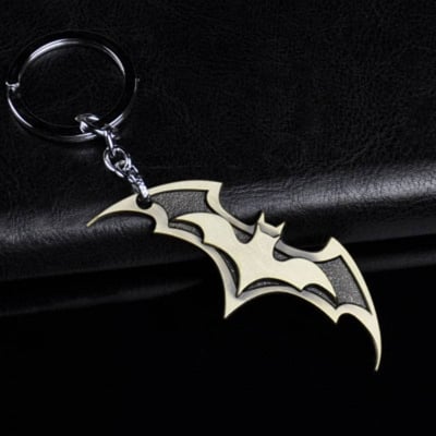 Picture of Hero’s Edge: Premium Metal Bat Keychain for Superfans - Gold