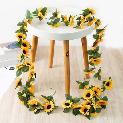 Picture of New Home Cheerful Sunflower Hanging Garland - Yellow