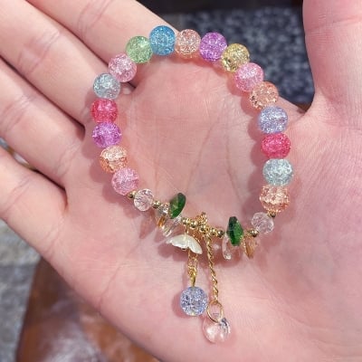 Picture of Dreamy Petal Charm Bracelet Women and Girls - Multicolor