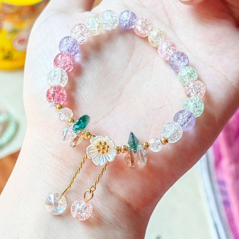 Picture of Dreamy Petal Charm Bracelet Women and Girls - Multicolor