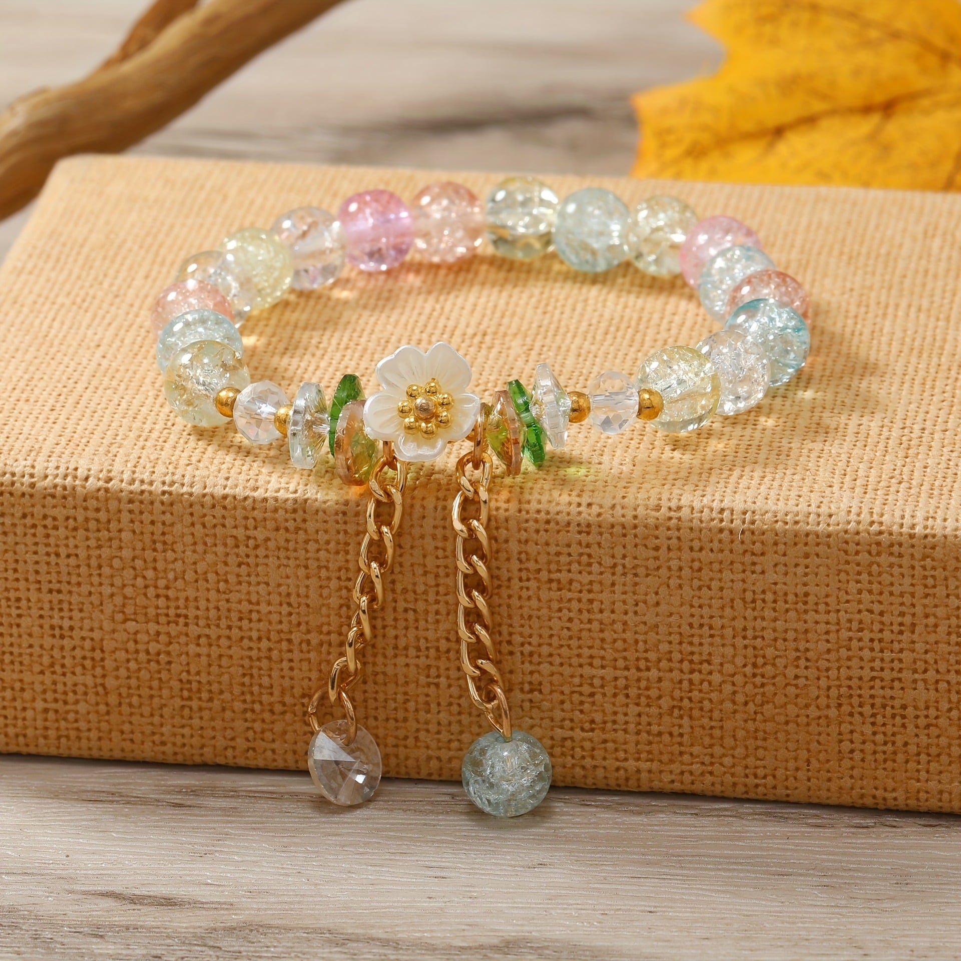 Picture of Dreamy Petal Charm Bracelet Women and Girls - Multicolor