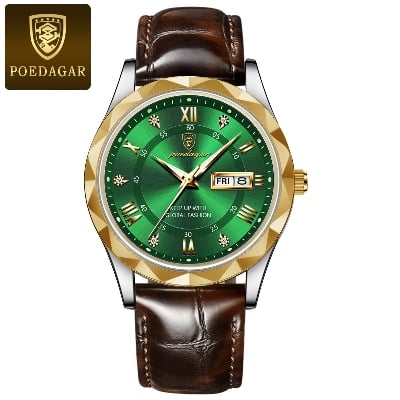 Picture of Vintage-Inspired Poedagar Watch with Geometric Bezel Design