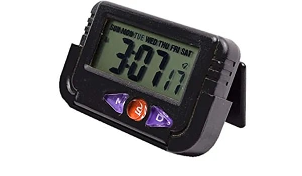 Picture of All-in-One Compact Digital Clock Timer with Stopwatch and Large Screen - Black
