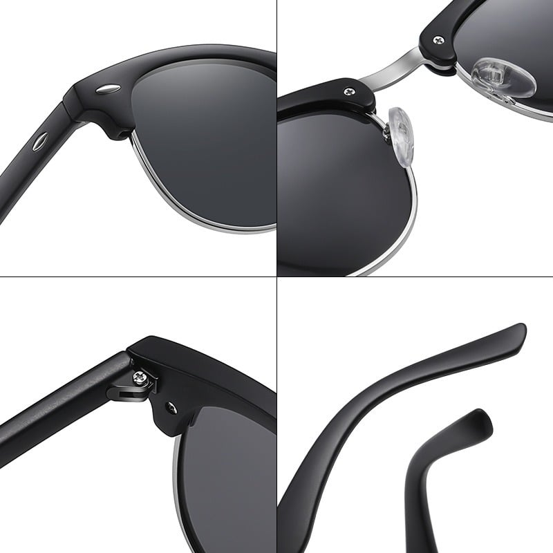 Picture of hot Square Frame Sunglasses for Men Original Driving Driver Exclusive Vintage Casual Sunscreen Glasses Shades for Male 2025 - Black