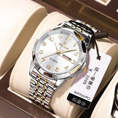Picture of Vintage-Inspired Poedagar Watch with Geometric Bezel Design