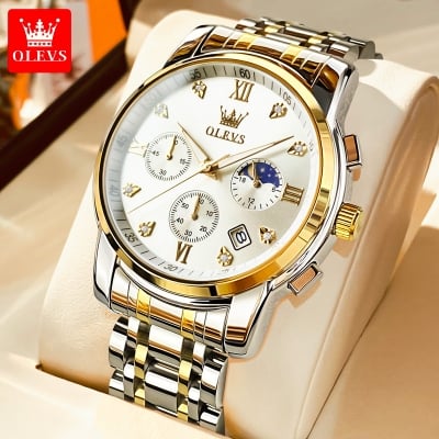 Picture of OLEVS Diamond Cad Design Fashion Business Quartz Solid Stainless Steel Strap Men’s Watch