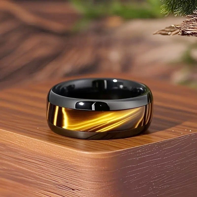 Picture of Stylish Men's Stainless Steel Finger Ring