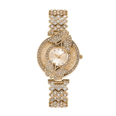 Picture of Buterfly Luxury Fashion Stainless Steel Imported Wuartz Movement Ladies Wristwatch For Women