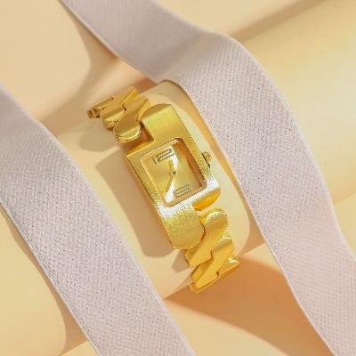Picture of Water Diamond Bracelet Watch Unisex Stainless Steel Wristwatch for Men And Women