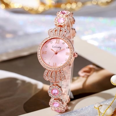 Picture of Luxury Fashion Stainless Steel Imported Wuartz Movement Ladies Wristwatch For Women