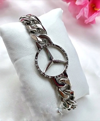 Picture of Stylish Stunning Tone Link Design Bracelet Mercedes