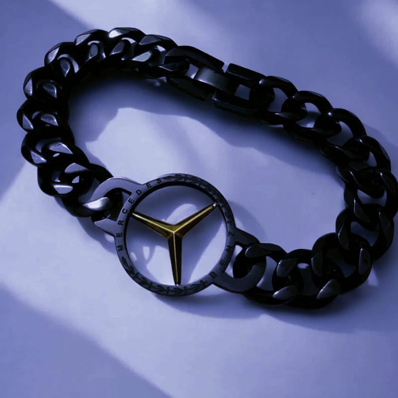 Picture of Stylish Stunning Tone Link Design Bracelet Mercedes