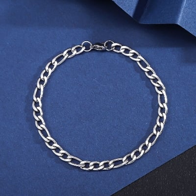Picture of Silver Unique Bracelet for Men - Silver