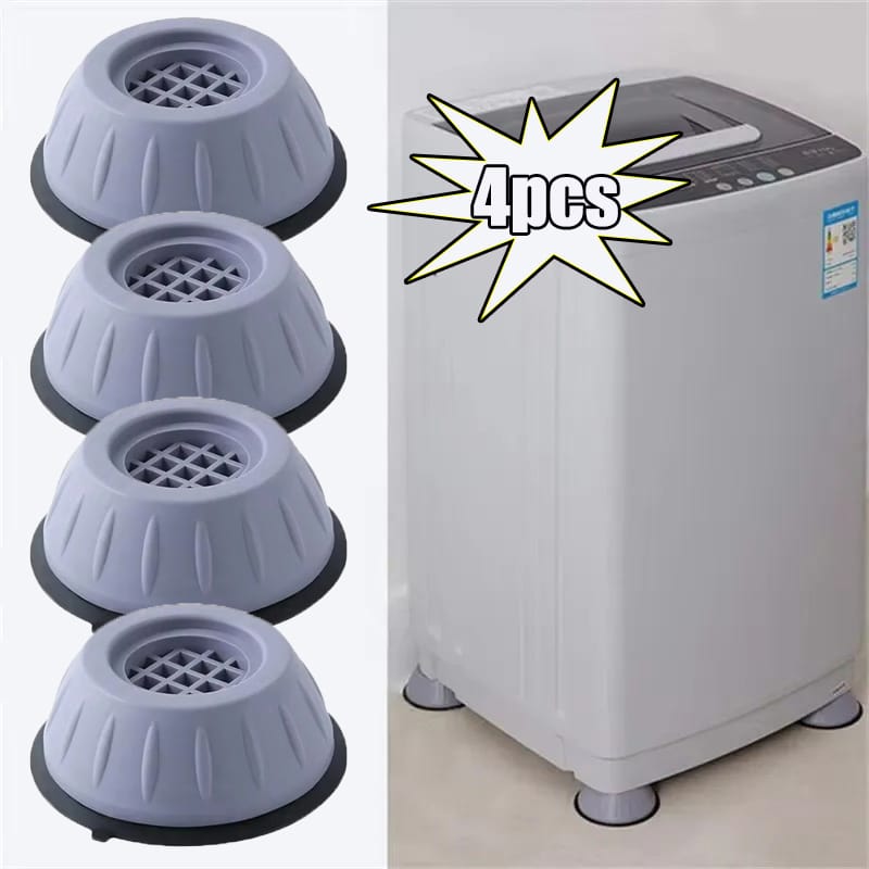 Picture of 5 Pcs Anti Vibration Pads for Washing Machine Washing Machine Feet Pads Shock Absorber Noise Cancelling Washer Support - Grey