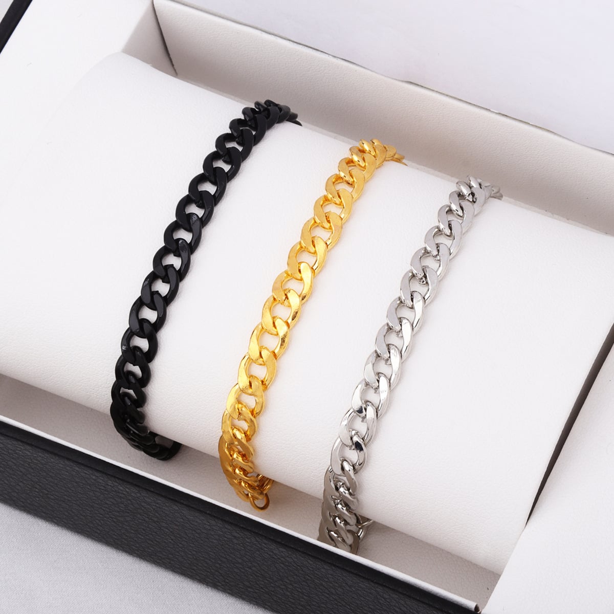 Picture of Silver Unique Bracelet for Men- Bracelet For Men-Chain Bracelet
