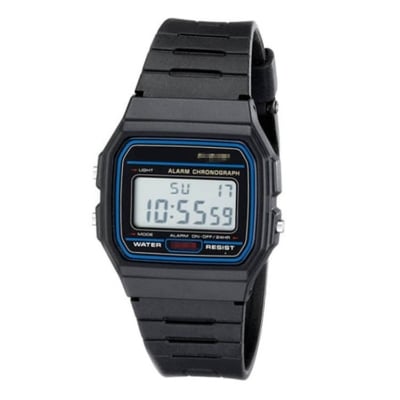 Picture of Top Brand Simple Square LED Wristwatch Fashion Sports Men's Digital Watches Causal Silicone Mens Electronic Clock Gifts for Men - Black