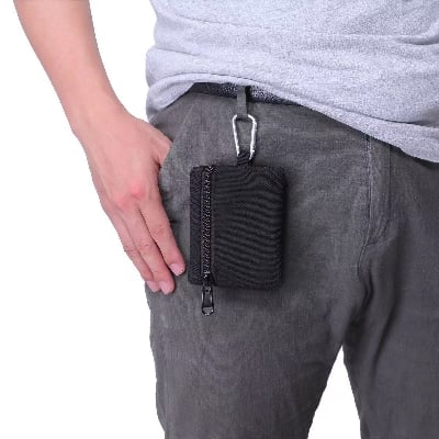 Picture of Mini EDC Molle Pouch Key Wallet Outdoor Portable Travel Zipper Belt Bag Purses - Black