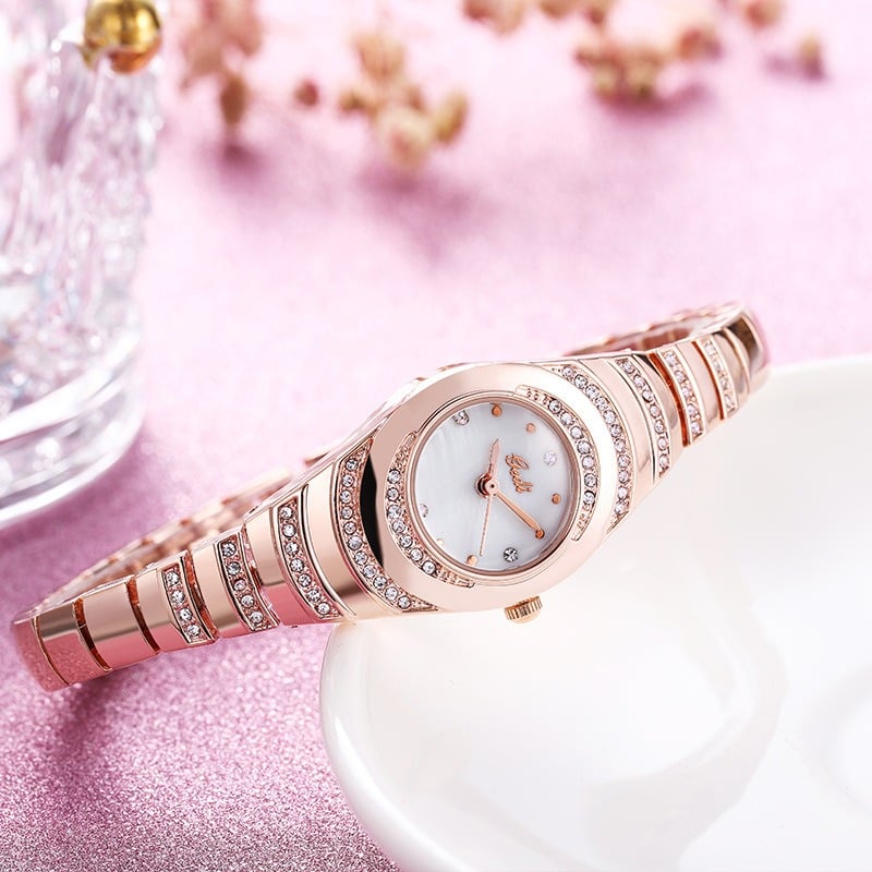 Picture of Stylish & Fashionable  Elegant Rhombus Mirror Original Quartz Ladies Watch