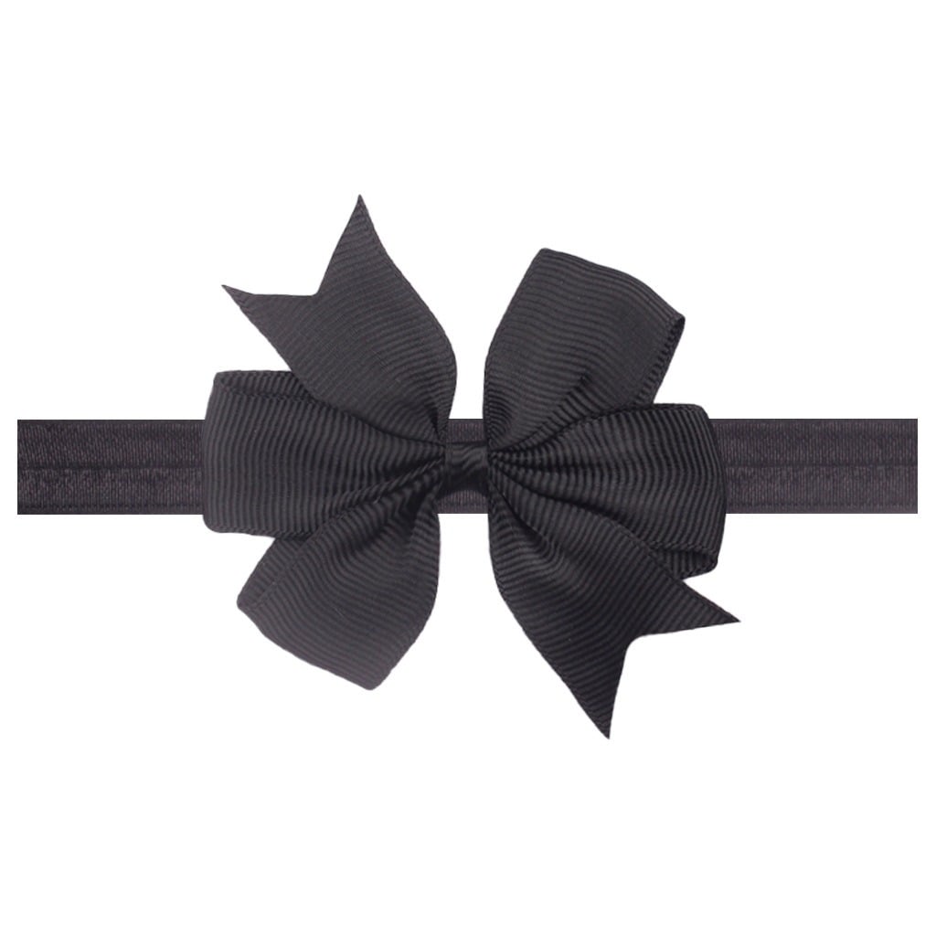 Picture of Baby Headband Flower Design Solid Color Baby Girls Hairband