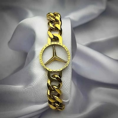 Picture of Stainless Steel Bracelet for Men Mercedes