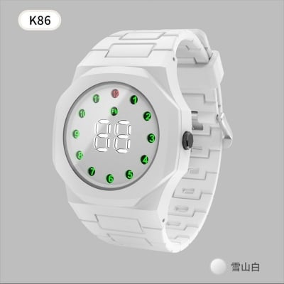 Picture of New 3D Unisex Sports Digital Watch for Men Women Boys Girls Fashion Waterproof Electronic Watches Breathable Luminous LED Wristwatch