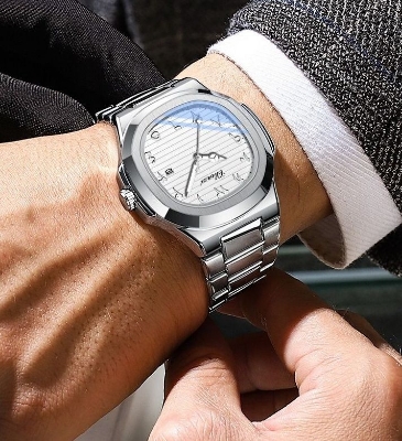 Picture of New  Arabic Watch Men's Quartz Watch Black Carbon Plastic watch for men