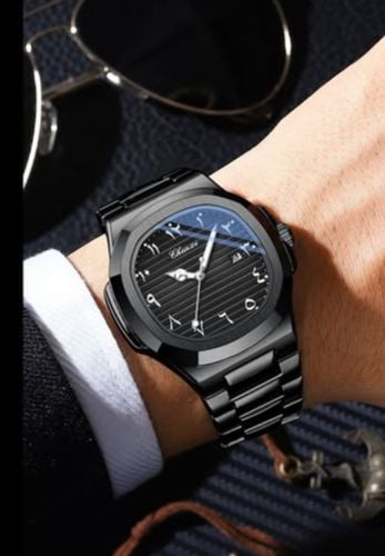Picture of New  Arabic Watch Men's Quartz Watch Black Carbon Plastic watch for men