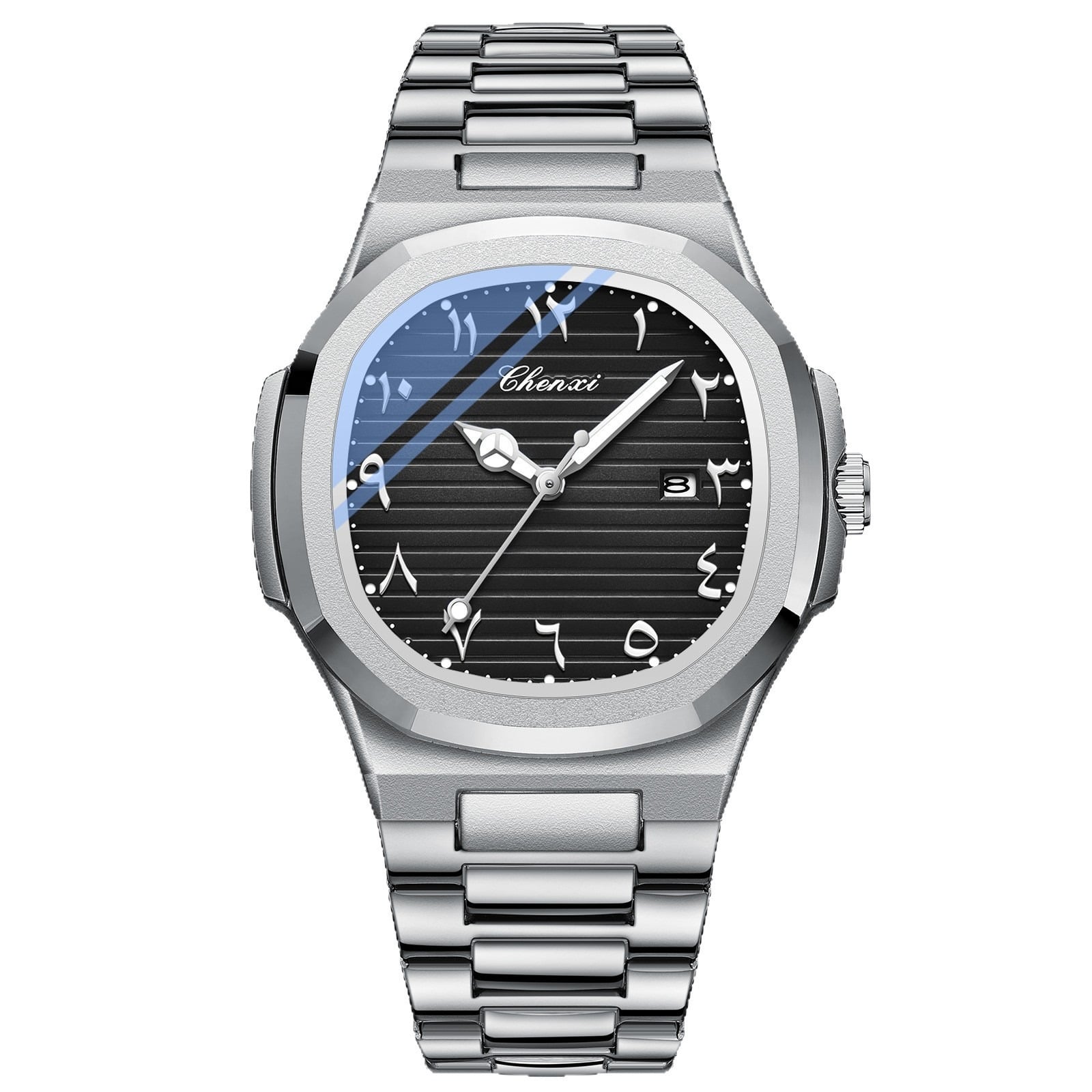 Picture of New  Arabic Watch Men's Quartz Watch Black Carbon Plastic watch for men