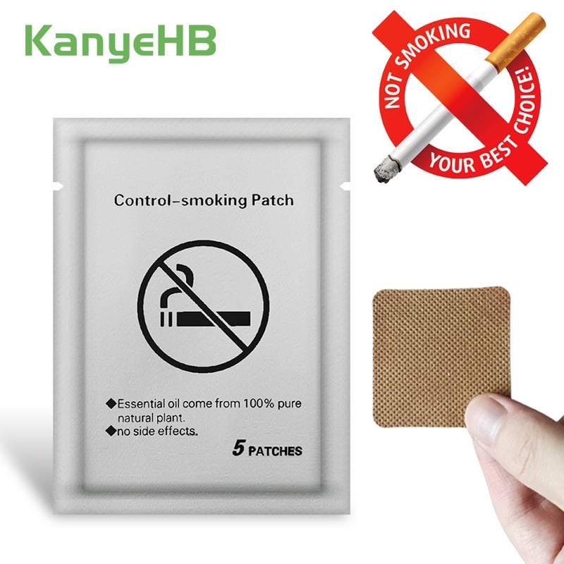 Picture of Anti Smoke Patch Quit or Stop Smoking Natural Ingredients Patch, AMAZING RESULTS - Brown