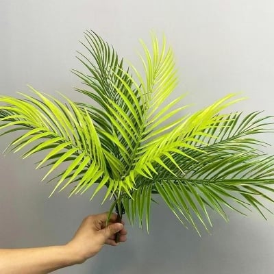 Picture of Artificial Green Plants Plant Wall with Grass Balcony Decoration Placing Flowers and Green Dill Leaves - Green