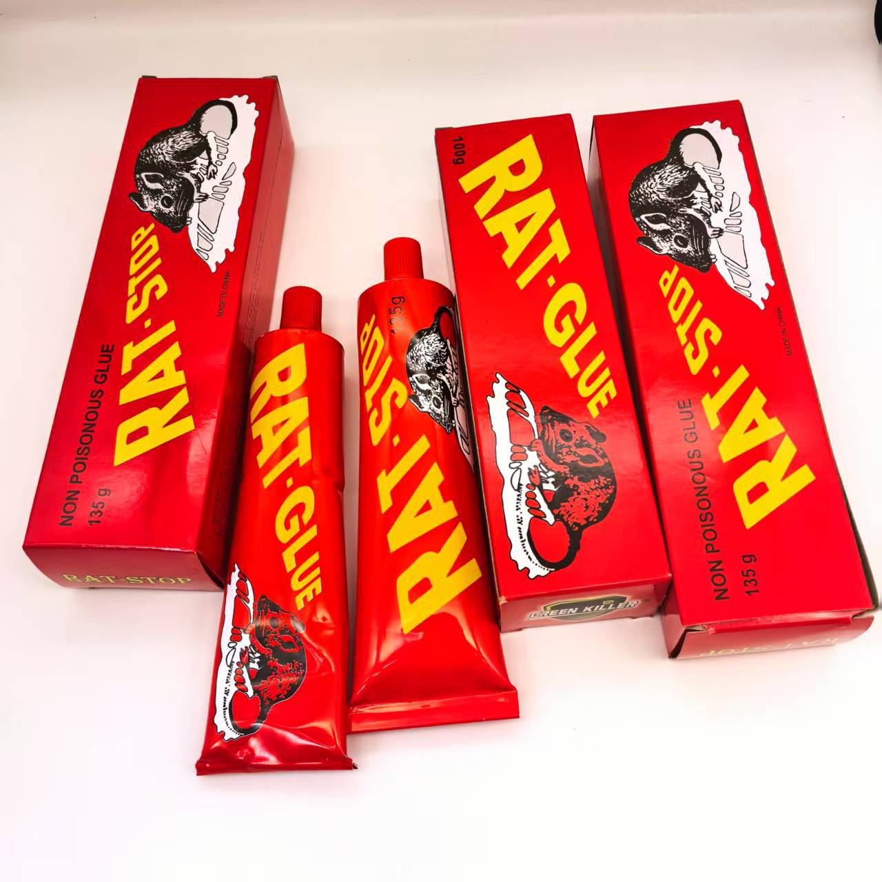 Picture of Strength Glue Rat Trap Mouse Trap Glue Trays Perfect for Household Pests & Mouse Traps Indoor & Around a Home - Red