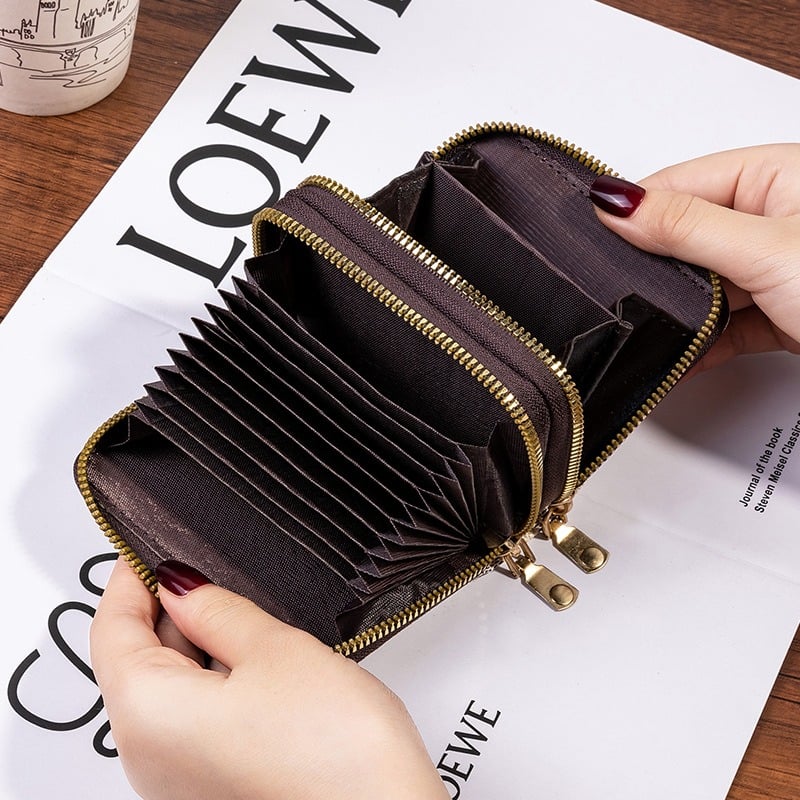 Picture of Brown Dedit Or Credit Card Holder With Wallet for Men And Women - Brown