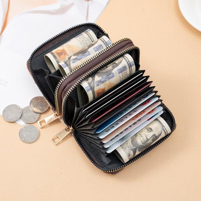 Picture of Brown Dedit Or Credit Card Holder With Wallet for Men And Women - Brown