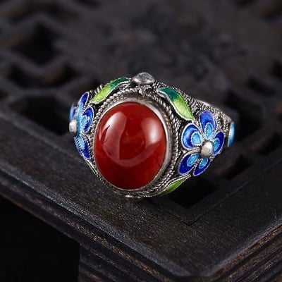 Picture of Gift for Her/Him Vintage Style Ring - Adjustable