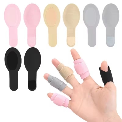 Picture of 5pcs Finger Strap Adjustment Finger Cover for Arthritis Pain Relief Protective Finger Strap Straightening Corrector Reusable - Multicolor