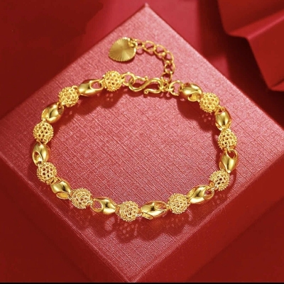 Picture of Simple & Elegant Gold Plated Women's Jewelry Bracelet - Gold