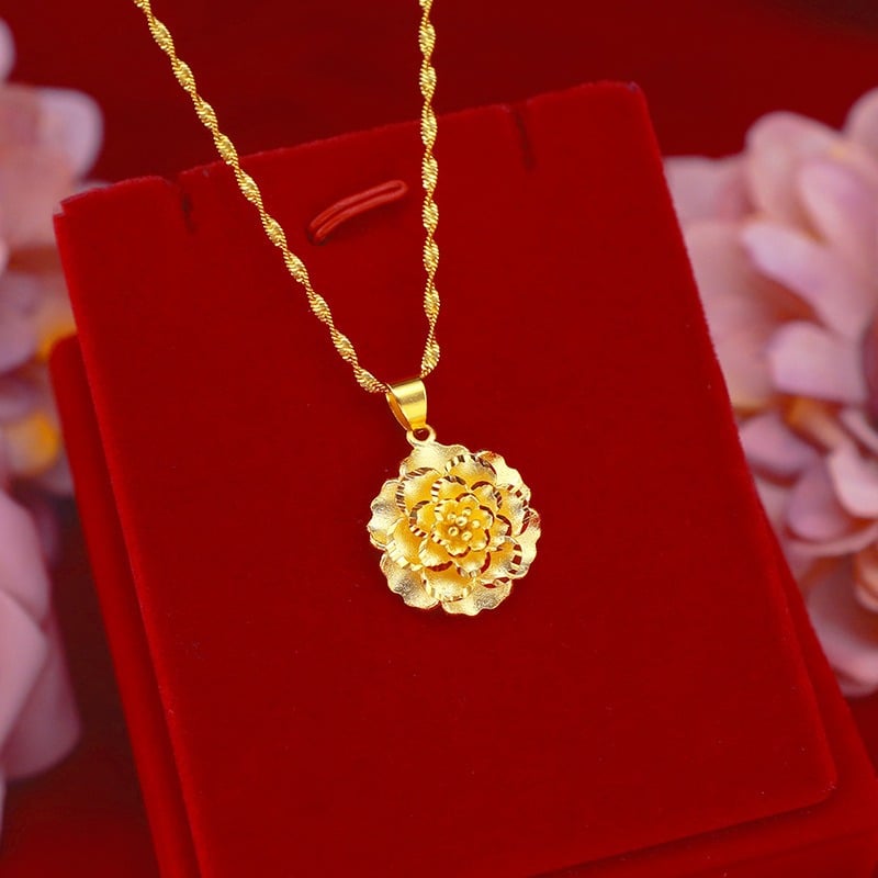 Picture of Luxury Look Gold Plated Pendant Necklace - Gold
