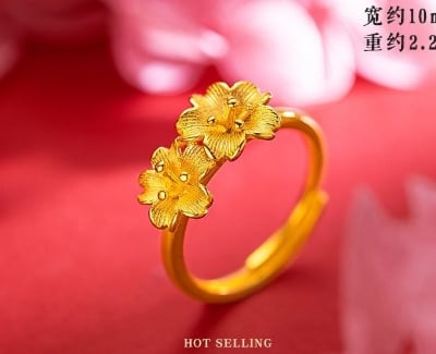 Picture of Exclusive Artificial Plated & Ring For Women - Gold