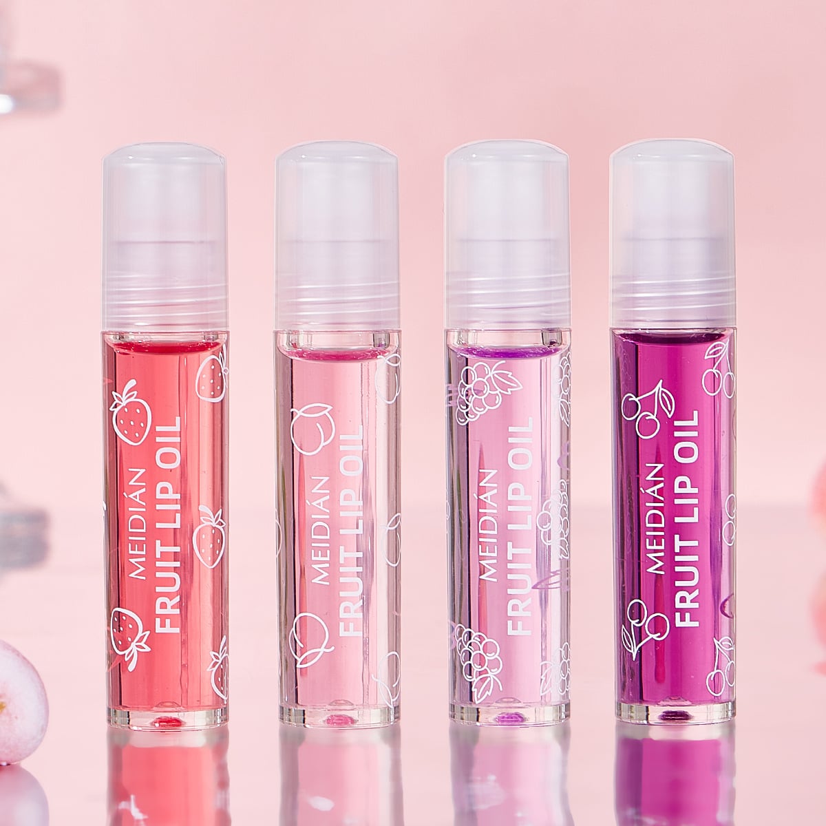 Picture of Hydrating Crystal Clear Fruit Lip Oil Set for Women - multicolour