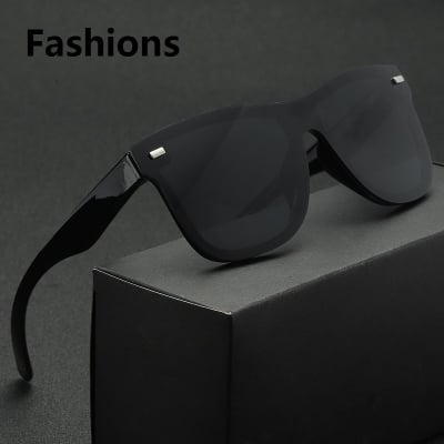 Picture of Anti-Glare Outdoor Sports Shades Sunglass - Black