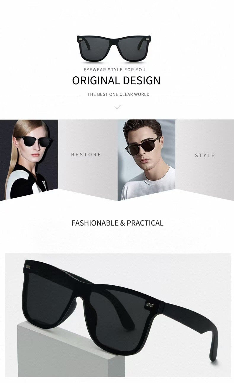 Picture of Anti-Glare Outdoor Sports Shades Sunglass - Black