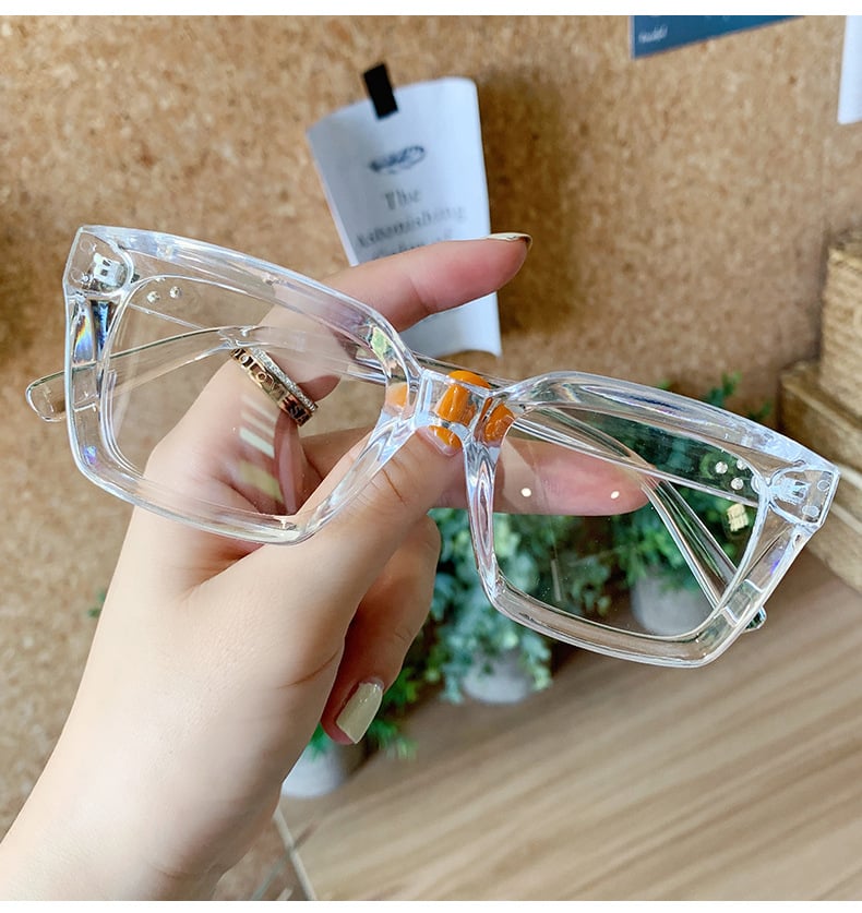 Picture of Fashionable Transparent Frame - Women Blocking Eyewear - White