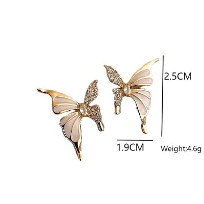 Picture of Vintage Inspired Golden Butterfly Studs - Versatile & Classy - Gold
