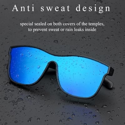 Picture of Designer Style Blue Reflective Sunglasses for Men