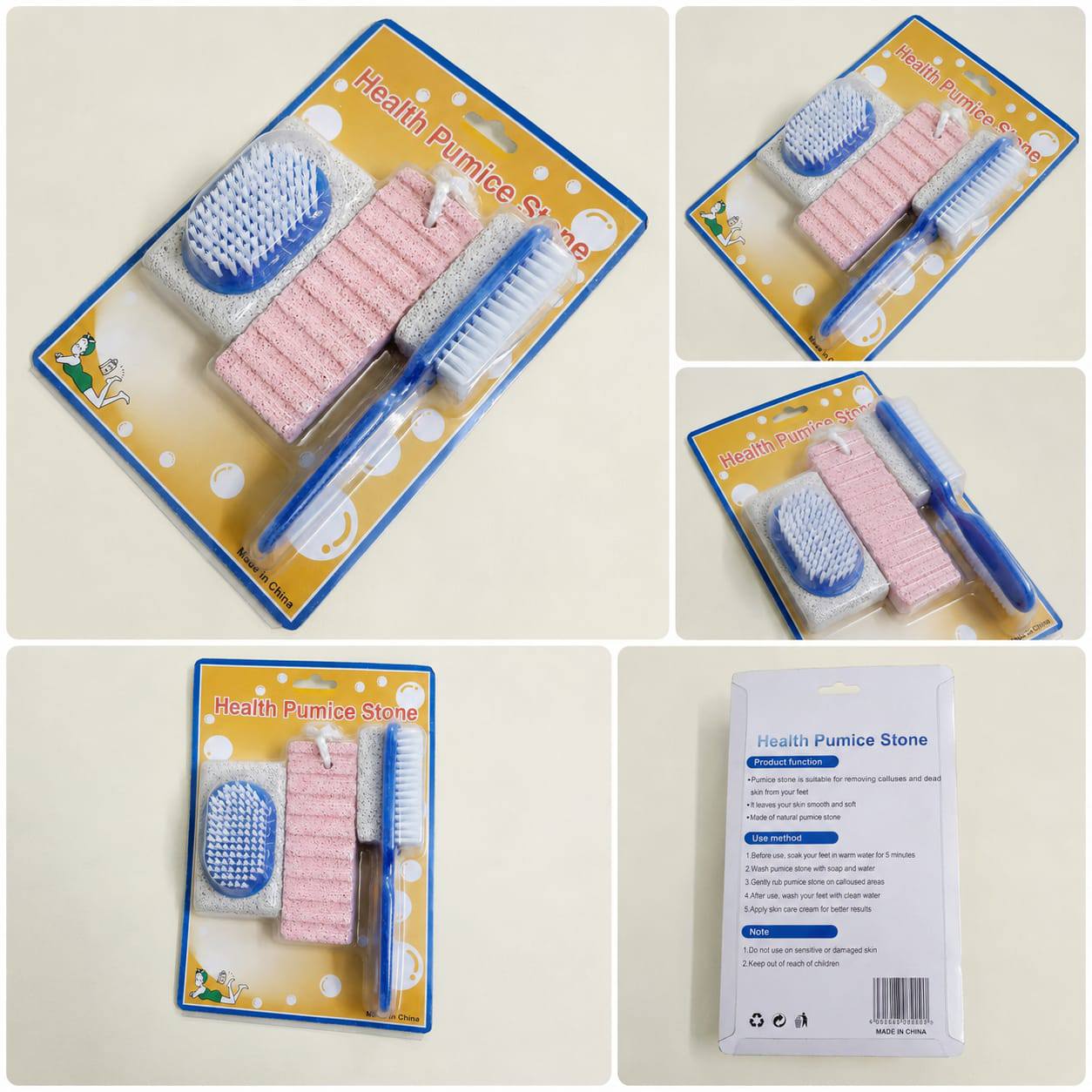 Picture of 3 in 1 Women Foot Care Pedicure Kit with Pumice Stone - Multicolor