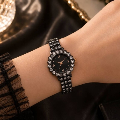 Picture of Premium Diamond Bracelet Wrist Watch for Women | Luxury Crystal Ladies Watch | Elegant Fashion Timepiece